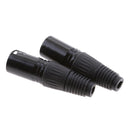 5pcs XLR 3 Pin Microphone Mic Male Audio Cable Plug
