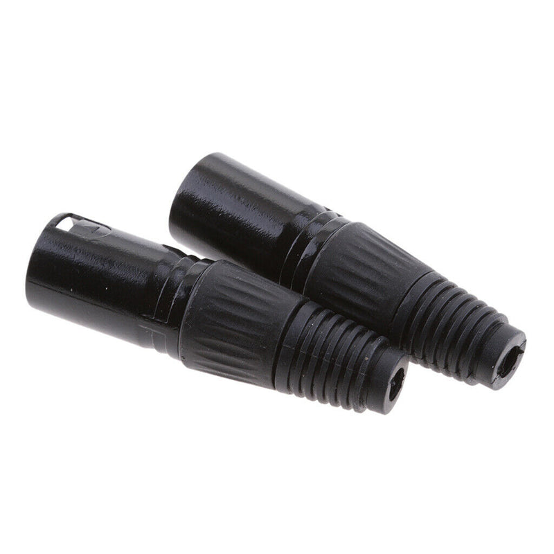 5pcs XLR 3 Pin Microphone Mic Male Audio Cable Plug
