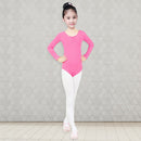 Ballet Dress Kids Girls Long Sleeve Dance Ballerina Leotard (Rose 6-7T) A