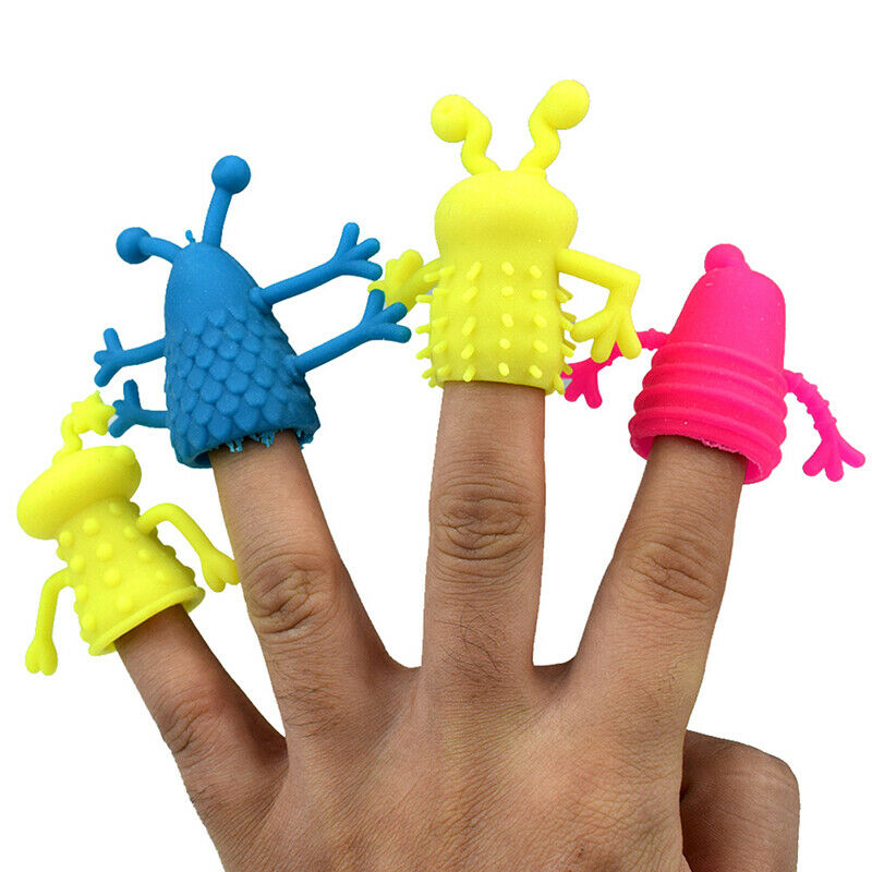 4Pcs/Set Expression Hand Puppet Children Finger Puppet Parent Storytelling P JR