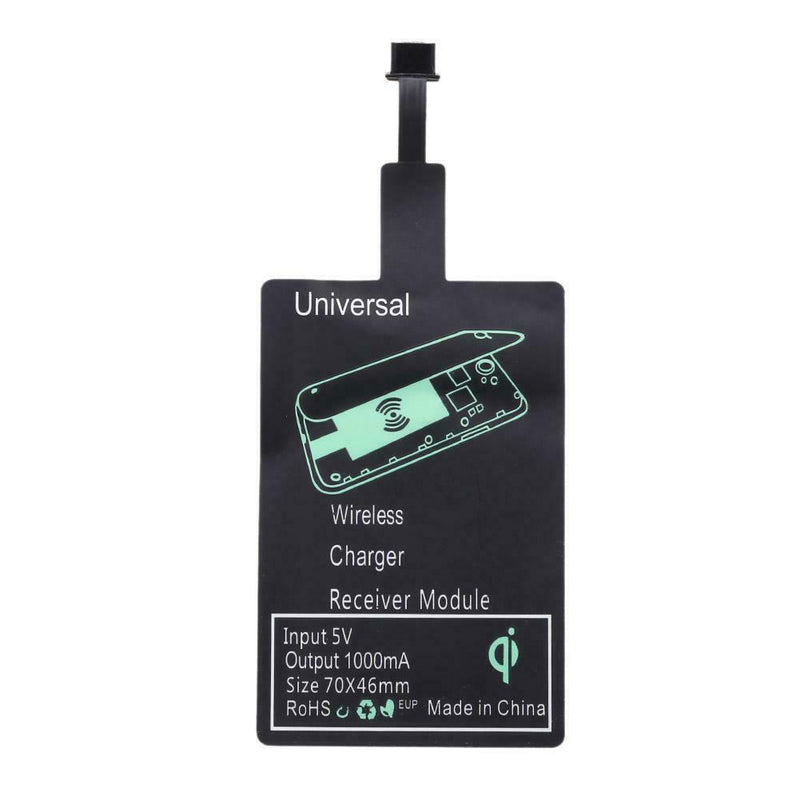 Universal Wireless Charger Receiver Adapter Pad for Micro USB Port Devices
