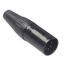Male Female XLR Mic Connector Audio Mic Cable Plug Audio Socket Black