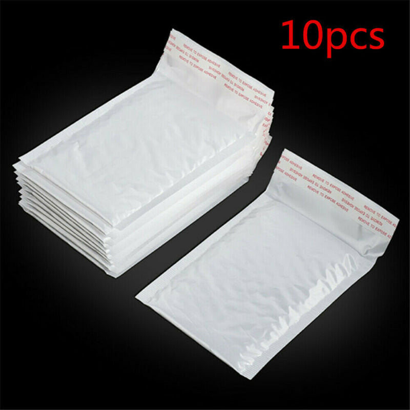10PCS Pack Poly Bubble Mailers Padded Envelopes  Mailing Bags Self Seal