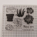 flower Silicone Clear Stamp Transparent Rubber Stamps DIY Scrapbook M&O