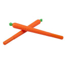 4 pcs Novelty Carrots Pen plastic Black ink Cute Vegetable for office and s Q1E9