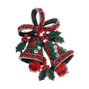 1X Fashion Elegant Diamond Christmas Bell Bow Butterfly Knot Wedding Bridal L9C8