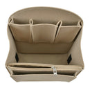 Makeup Bag Insert Travel Organizer Felt Bag Insert Cosmetic Bag with Multi-