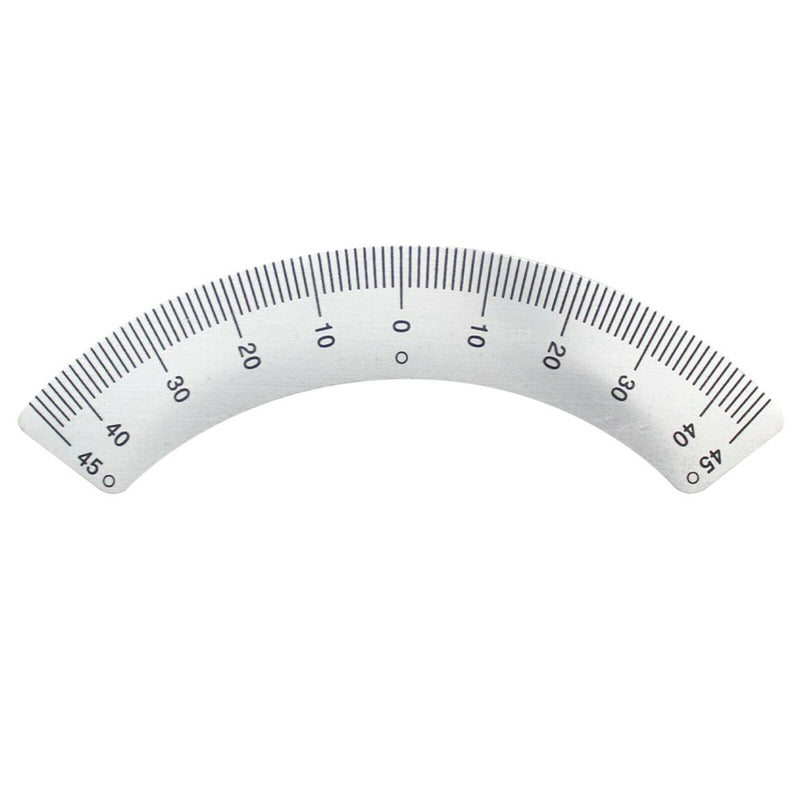 Metal Scale Ruler Aluminum Angle Plate Arc Scale Ruler Milling Machine Scale