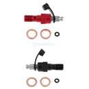 2 Pieces M10 Single Banjo  Thread Bleeder Nipple Washers 1.0mm Black+Red