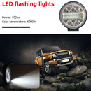 102W LED Work Light Strobe Round Off Road Driving Fog Lamp for Car Tractor Boat
