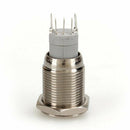 Self-locking 16 mm Blue LED Light 12V 3A Angel Eye Metal Switches