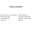 20cm USB 3.0 USB C to SATA 2 in 1 Converter Cable Support 2.5 inch SATA SSD A