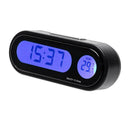 12V LCD Digital LED Car Electronic Time Clock Thermometer With Backlight new