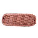 2pc Rattan Plastic Basket Cutlery Basket Rectangular Storage Box Cutlery Fo J7S1