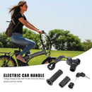 Electric Bike Half Throttle Twist Grip Lock Key Handle w/ Voltage Display
