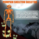 Small Hanging Pumpkin Skeleton Top Hat 40cm Halloween Party Prop M1G6