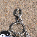 Dreamcatcher Keyring Bag Charm Fashion Boho Jewelry Feather Keychain Black G6J5