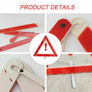 1X(Emergency Red Reflective e Warning Sign Pvc Portable Car Supplies