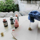 50 Pieces Wool Daubers Ball Brush Leather Dye Dauber Dyeing Applicator with D6E5