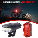 Bicycle Headlight Tail Lamp Set MTB Headlamp Rear Light Cycling Equipment