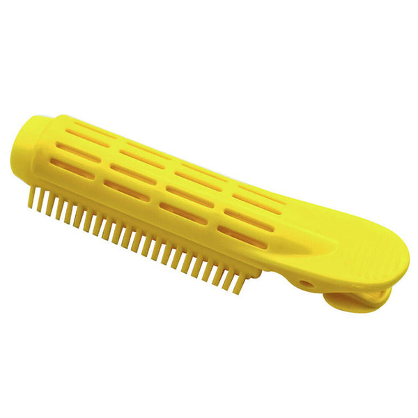 Natural Plastic Hair Root Fluffy Clip Bang Curly Hair Styling Clip (Yellow)