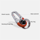Randomly Color Keychain Key Ring Hook Outdoor Stainless Steel Buckle Carabiner