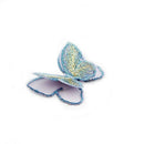 20Pcs Chic Boutique Embroidery Chiffon Butterfly Applique Double-Layer Colo