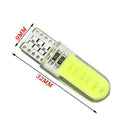 10Pcs T10 Long Silicone Cob Silica Gel Led Car Interior Door Light Bulb Pre O1P7
