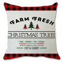 Christmas Pillow Case Washable Soft Pillowslip Home Ornament Xmas Decor (B)