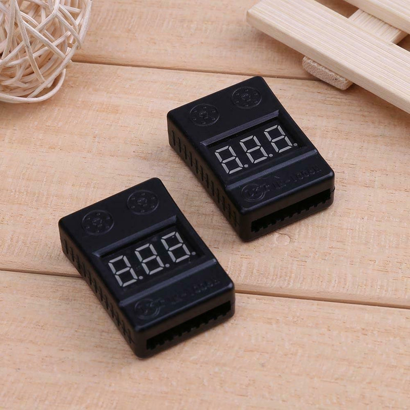 2pcs Battery Voltage Tester Low Voltage Buzzer Alarm Battery Voltage Check