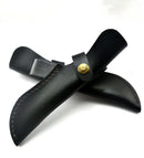 Outdoor Tools Straight Cutter Cow Leather Scabbard Pouch Cover Carry Holder