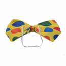clown bow tie fancy dress dot multi color