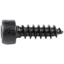 100 Pcs 3mm x 10mm Thread Hexagon Head Self Tapping Screws Black H6Q2