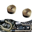 2x Exhaust Manifold Titanium Heat Wrap Tape Thermal Refitting strap new WKU