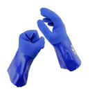 Set of 2 Chemical Resistant Heavy Duty PVC Rubber Safety Gloves L+XL