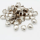 50Pcs Sweat Love Heart Metal Studs Sewing Rivets for Leather Craft Clothing