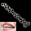 2pcs Dental Orthodontic Traction Chain Round Buttons with Chain Super Q3W2 Z0T1