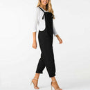 Women Casual Straps Pockets Jumpsuit Ladies Loose Solid Sleeveless Rompers