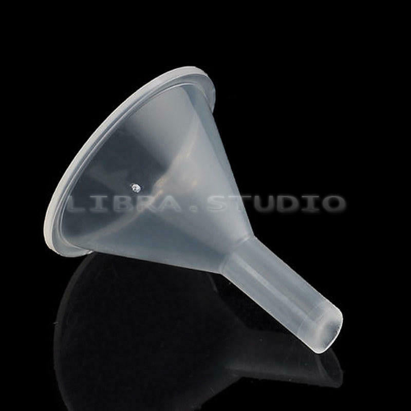 20pcs Plastic Clear Small Mini Funnel for Liquid Oil Perfume Diffuser Bottle Lab