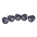 5PCS 3 Position Round Car SPDT Round Rocker Switch 6A 250VAC / 10A 125VAC FT