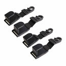 4PCS Car Holder Seat Hanger Bag Stand Hook Flexible Auto Car Seat Headrest Hook