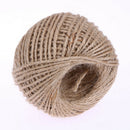 1Roll 50M Natural Burlap Hessian Jute Twine Cord Hemp Rope String 2mm Rusti