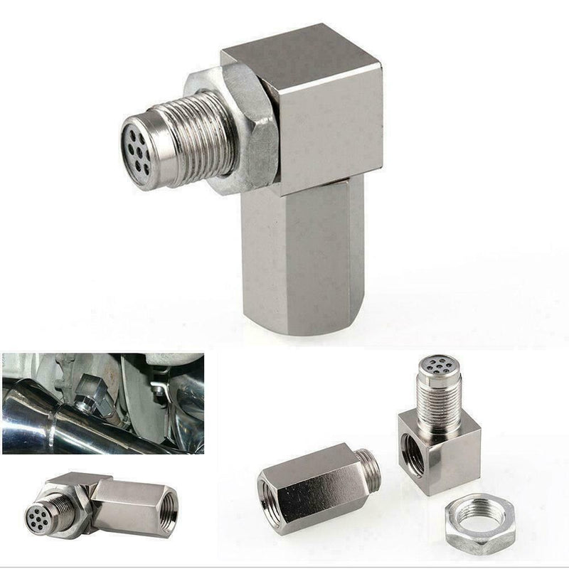 1 Set Oxygen Sensor Spacer Engine Light CEL Mini Catalytic Bung Check A6D5