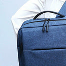 Oxford Cloth Notebook Backpack USB Charging 15.6 inch Laptop Bag (Blue)