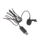 USB Jack Plug Mini Lapel Tie Lavalier Metal Clip-on Condenser Microphone Mic  Gw