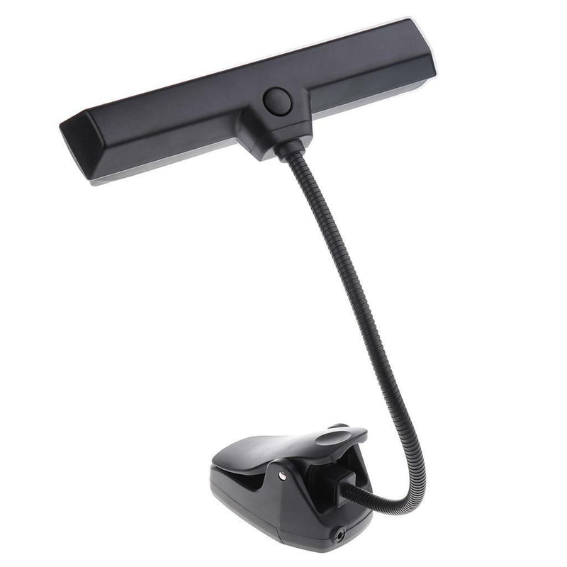 ABS 9 LED Music Stand Lamp Desk Bedroom Reading Light Black 20.3cm/7.99''