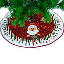 Christmas Tree Skirt Colorful Non-Woven Fabric Christmas Tree Ornaments Tre Y1B4