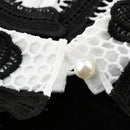 Women Bowknot Faux Collar Detachable Collar Decor Easy to Wear and Take off
