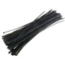 100PCS 5*300mm Locking Nylon Plastic Cable Ties Zip Wire Black LJ