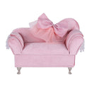 Pink Bowknot Sofa Jewelry Organizer Box for Women Girls, Jewelry Display Storage